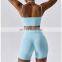 New Style Sexy Thin Straps Sports Bra Butt Lift Shorts Leggings Two Piece Gym Yoga Set Suit Women Workout Fitness Active Wear