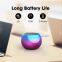 Amazons Hot Sale Product Custom logo waterproof speaker metal round shaped deep bass portable blue tooth M3 mini speaker