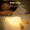 Cute pat lamp Rechargeable Silicone Children's Night Lights  led Duck night light bedroom sleep bedside silicone lamp gifts