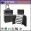 Silver Diamond Aluminum Rolling Beauty Case Hard Nail Polish Trolley Case