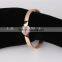 2015 Hot Selling Lock and Key 18K Yellow or Rose Gold Bangle With Diamond For Lover