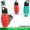 nice shape hold mobile phone collapsible silicone water bottle