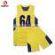 Fashion 100% Polyester Sublimation Basketball Uniform Design