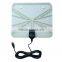 Super thin HDTV indoor antenna transparent with amplifier 50 mile