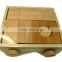 Hot Sale Beechwood Material Kids Toys Natural Block Cart- Vintage Toys