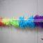 Rainbow Sectioned Turkey Feather Boa
