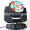 zooming moving head light, 19x15w big b-eye led beam wash rgbw effect light