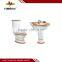 Ceramic colored sanitary ware bathroom suite two piece toilet