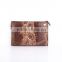 Quality real leather clutch bag purse