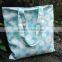 Manufacturer folding ladies natural cotton shoulder bagwith customize print