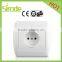 Canton Fair EUro Standard ABS/PC/Metal livolo electric material wall led light Switch with LED light