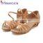 Hot Sale Latin Shoes Double Buckle girls Low Heel Dance Shoes