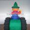 DJ-XT-20 inflatable peasant driving green tractor lovely toy company profile advertising