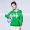 2015 custom lady's fashion pullover fleece printed sweatshirts hoodies