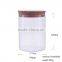 21oz Pyrex Wooden Food Container Glass With Cork Lid