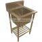 Australia Commercial Catering Kitchen Sink with Work Table, Stainless Steel Kitchen 1 one Compartment Sink with Drainer