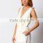 Ladies fashion style lace trim tie up playsuit sex jumpsuit