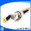 RF coaxial coax cable assembly right angle MCX male to F female 12''