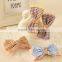 Lovely Girls Barrette New Korean High Quality Plaid Flower Bowknot Hair Clip Boutique Hair Bows Hairpins Women Hair Accessories