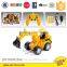 Latest products 6 function rc tuck toy excavator with flash light