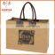 Hot Selling 20" Custom Natural Eco-friendly Jute Tote Bag Quality Choice