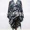 Large Cape Style Scarf Scarves Thick Tartan Wrap Stole Wool Pashmina Shawl