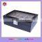 Luxury Transparent Lid Black Glossy Wooden 10 Slots Watch Storage Box