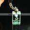 Fancy flashlight crystal keychains