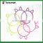 Candy colors elastic ponytail holder hair tie