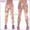 Girl Wearing Comfortable Ladies Wholesale Digital Print Leggings