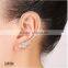 Anti allergy alloy electroplate personalized punk black snake fashion earrings 2015