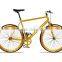 Factory manufacturer golden 700C fixed gear bike carbon china fixie bicycle