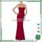 Elegant design red long floor length mermaid wedding dress