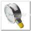 High quality all stainless steel bottom connection capsule vacuum pressure gauge