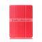 Shinny 3 folders transparent back pc smart tablet leather case for iPad mini 4
