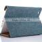 Jeans leather flip stand PU leather case for iphone, leather case for ipad