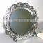 round silver plate silverplate platter for food party hotel home deco plate attractive greater stability and grip