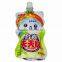 plastic bag wine bag with spout
