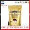China manufacturers free samples flat bottom black coffee aluminum foil bags with valve