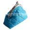 Quilted effect polyester coin purses with metal frame 2016