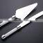 stainless steel wedding cake knife set with crystals