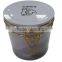 Round tinplate packaging decorative airtight tea/coffee tin box