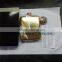 6 OZ 304 Stainless Steel Gold Color With Gold Funnel Screw Lock Type Hip Flasks