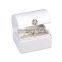 white color box for couple rings with lock