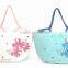 print leisure canvas shoulder with colorful shoulder bag jute tote bag