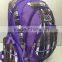 2016 fashion & concise plaid sport backpacks for outdoor activities,purple,YX-SP-08