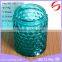 fancy spray color glass candle jar for religious use