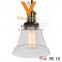 Scandinavian Joey Industrial Pendant Lamp Hand Blown Track Light Vintage Glass Cone Hanging Lamp