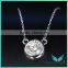 925 Sterling Silver Necklace White Round Billirant Cut Moissantie Diamond Pendants Charms for Jewelry