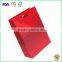 Red Glossy Laminated Paper Bag , Factory Driect Sale Shopping Bag